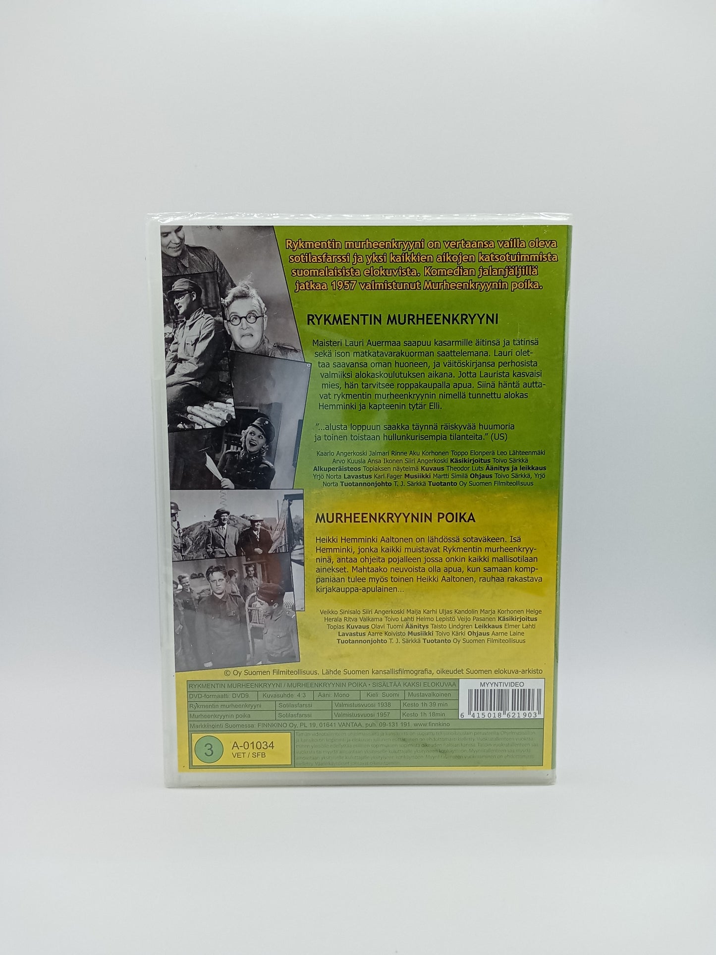 Suomen Filmiteollisuus SF - Rykmentin Murheenkryyni - Murheenkryynin poika (Alkuperäisissä muoveissa)