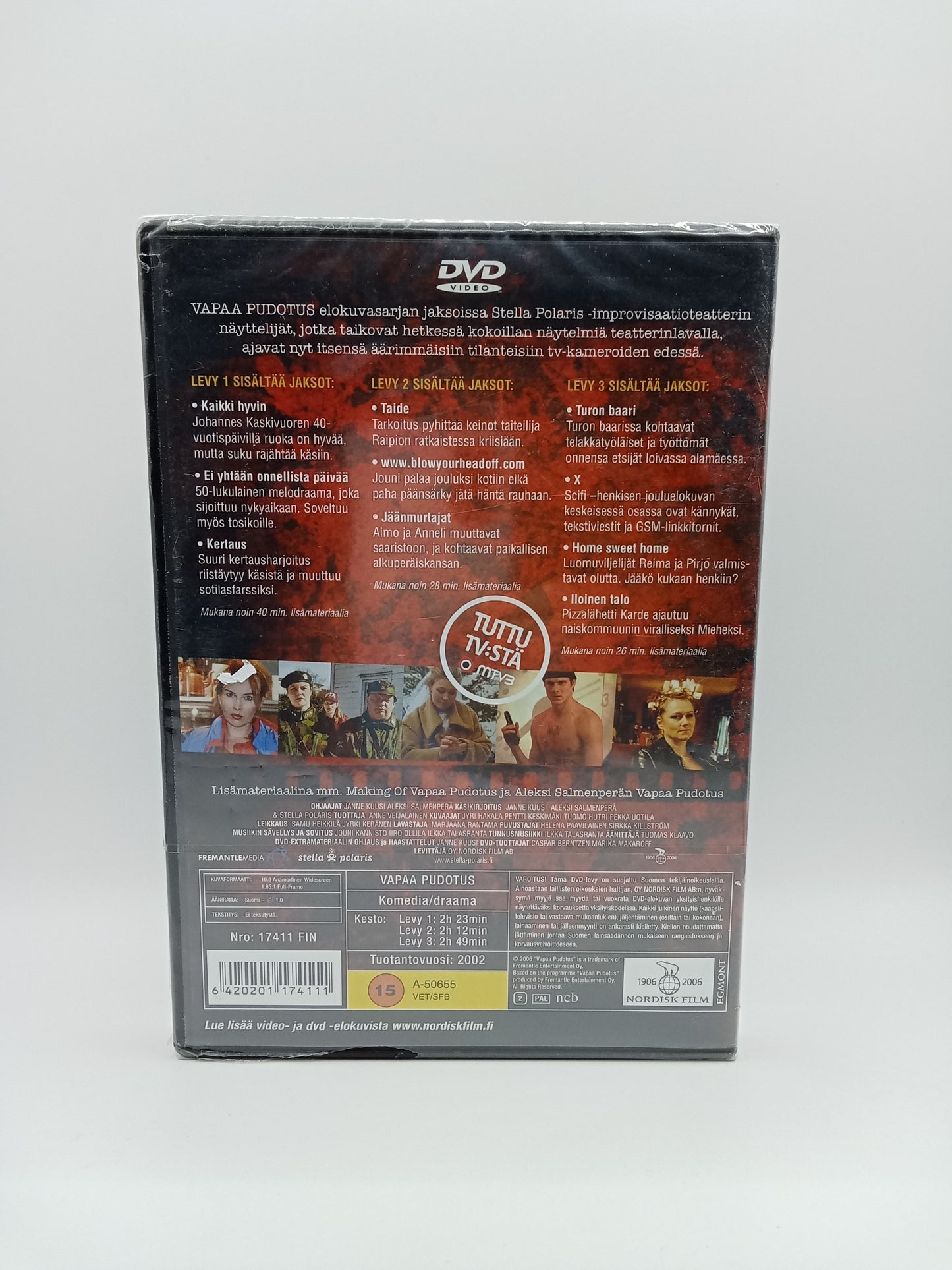 Vapaa pudotus - Kokoelma 3DVD (Alkuperäisissä muoveissa)