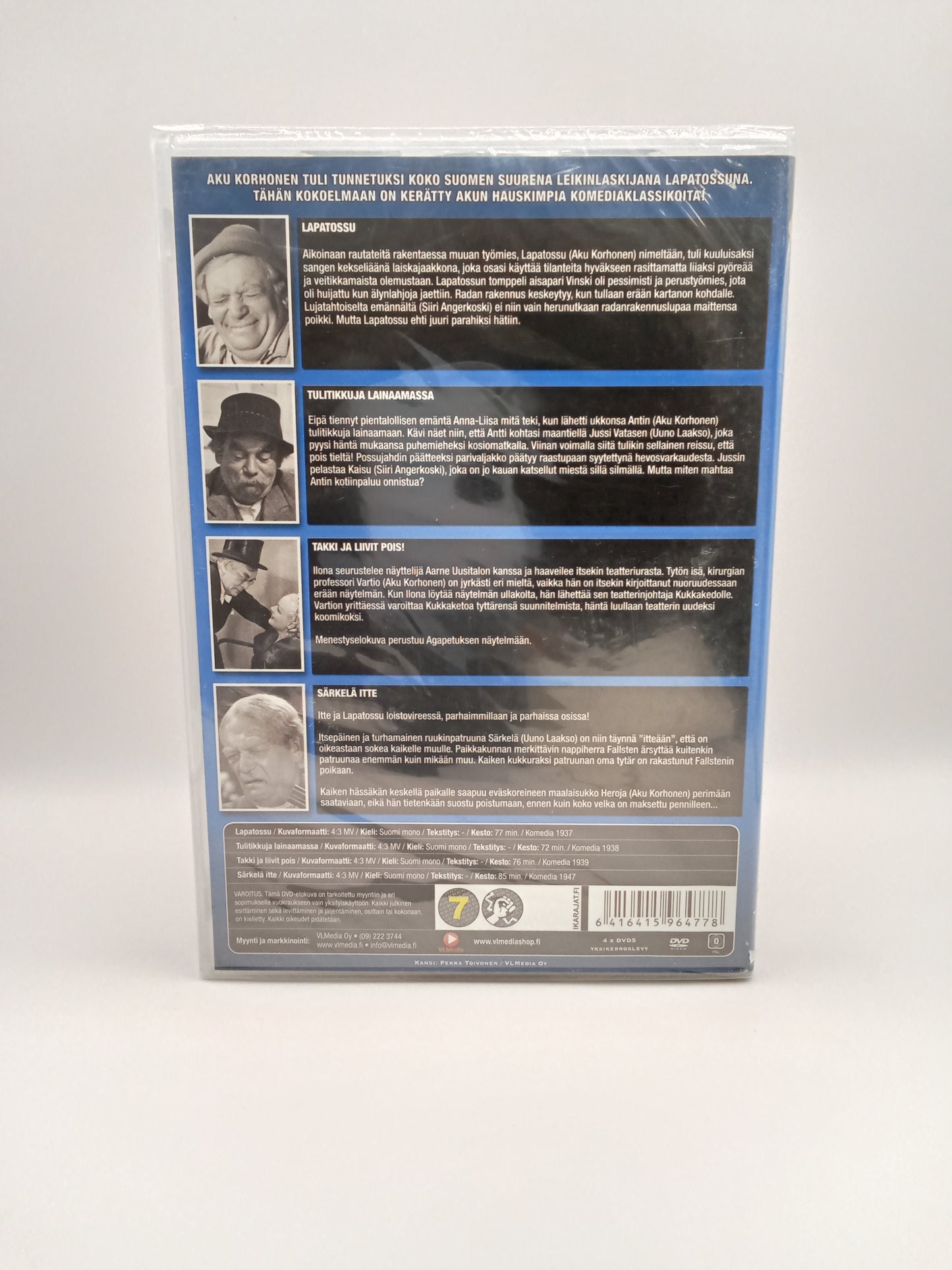 Komediaklassikot - Aku Korhonen 4DVD (Alkuperäisissä muoveissa)