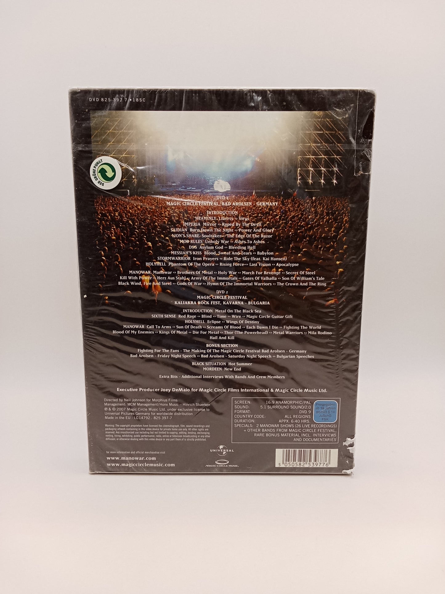 Manowar - Magic Circle Festival Volume 1 (Alkuperäisissä muoveissa)