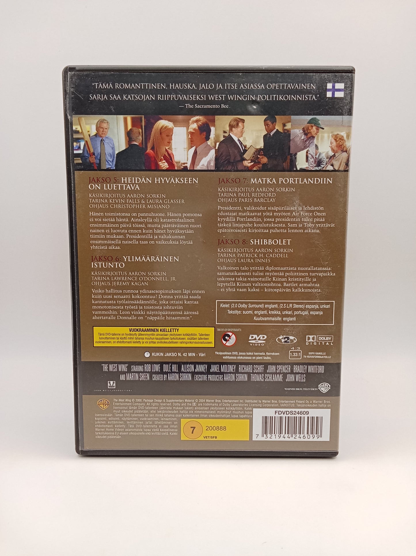 The West Wing - Kausi 2 jaksot 5-8 (Second Hand)
