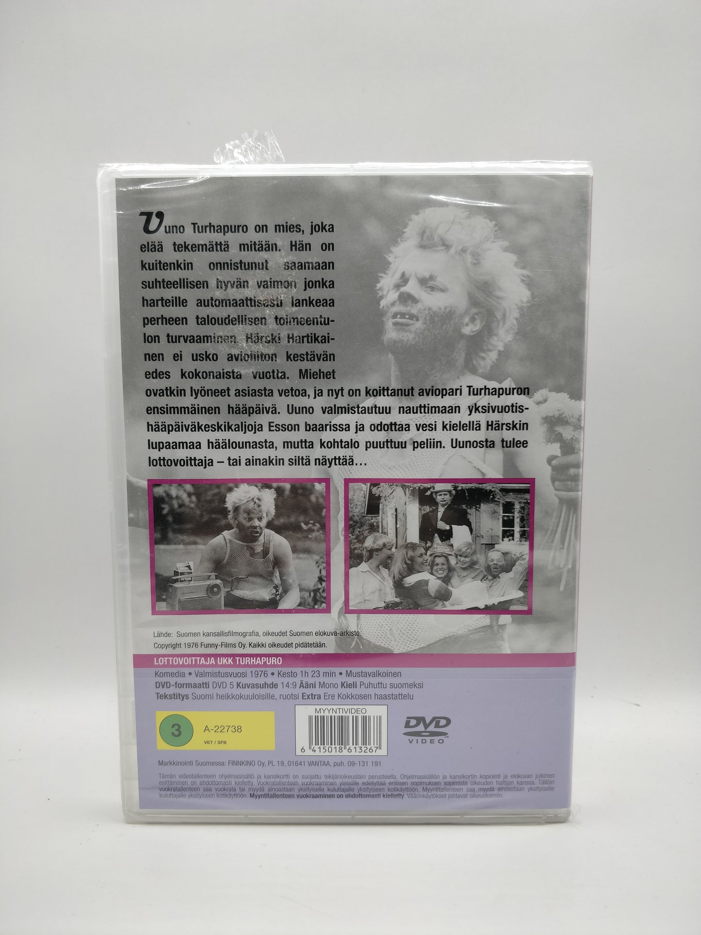 Lottovoittaja UKK Turhapuro (Alkuperäisissä muoveissa)