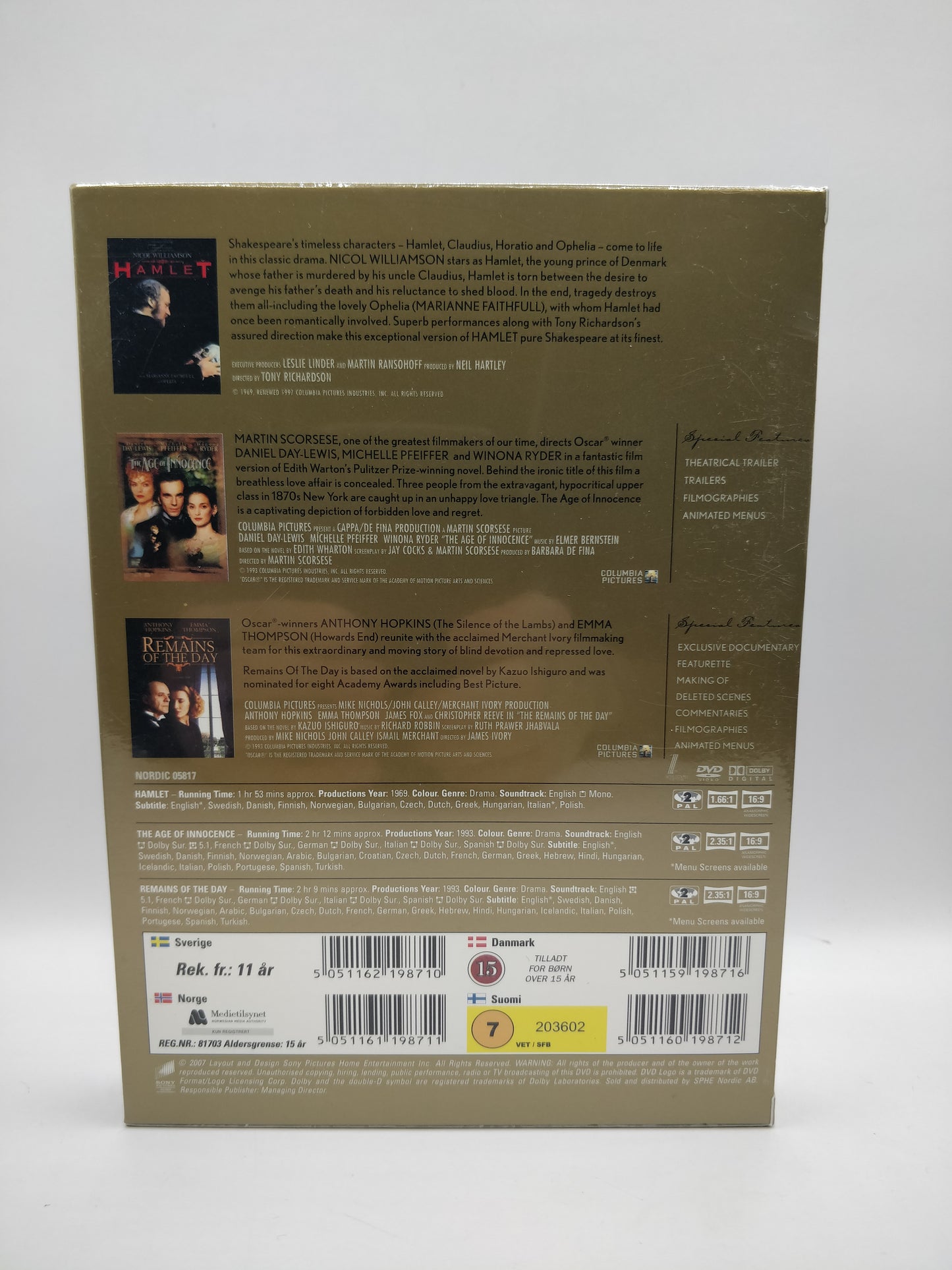 Costume Classics: Elokuvahistorian mestariteokset – DVD (Alkuperäisissä muoveissa)