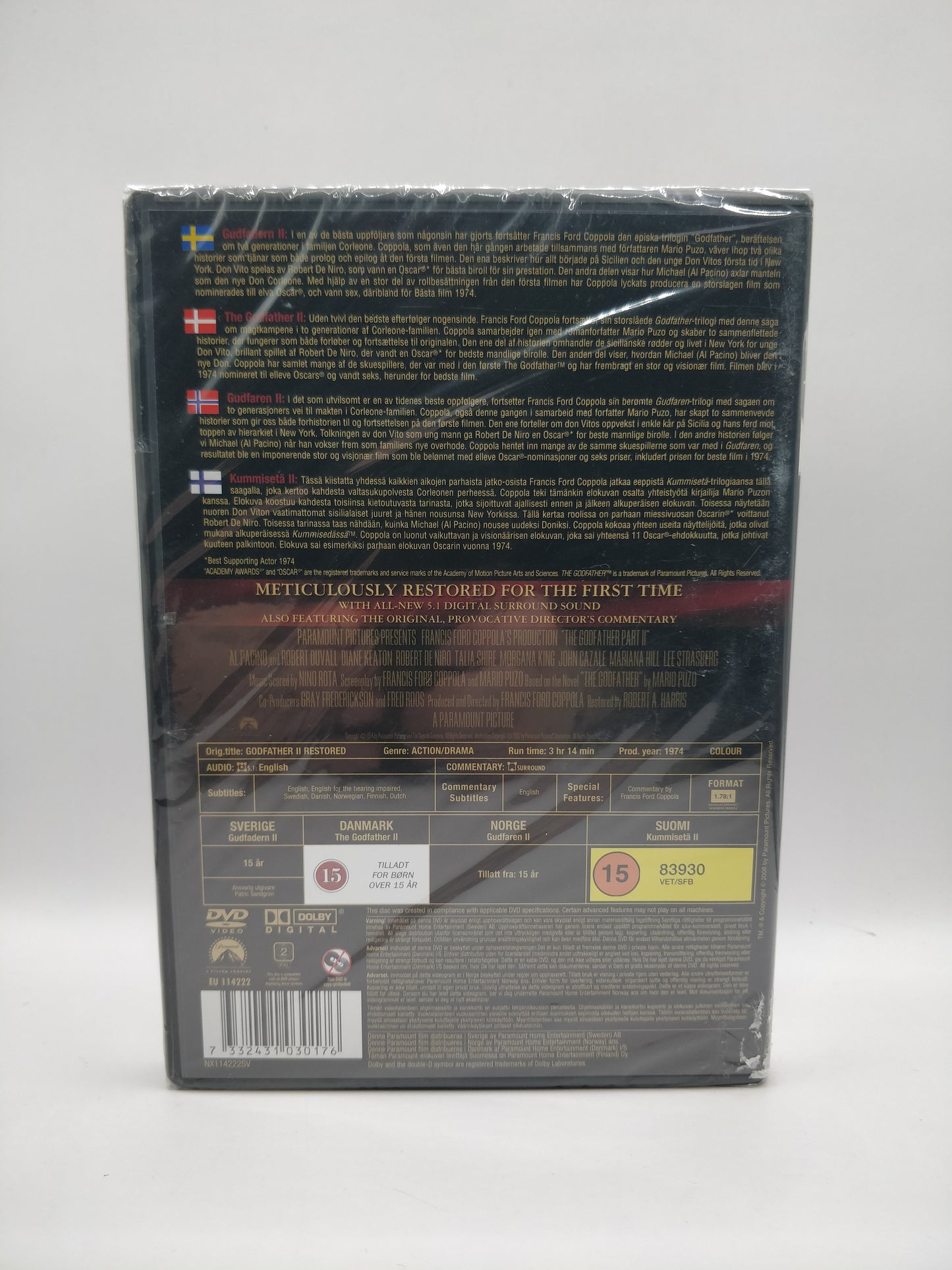 The Godfather Part 2 (Alkuperäisissä muoveissa)