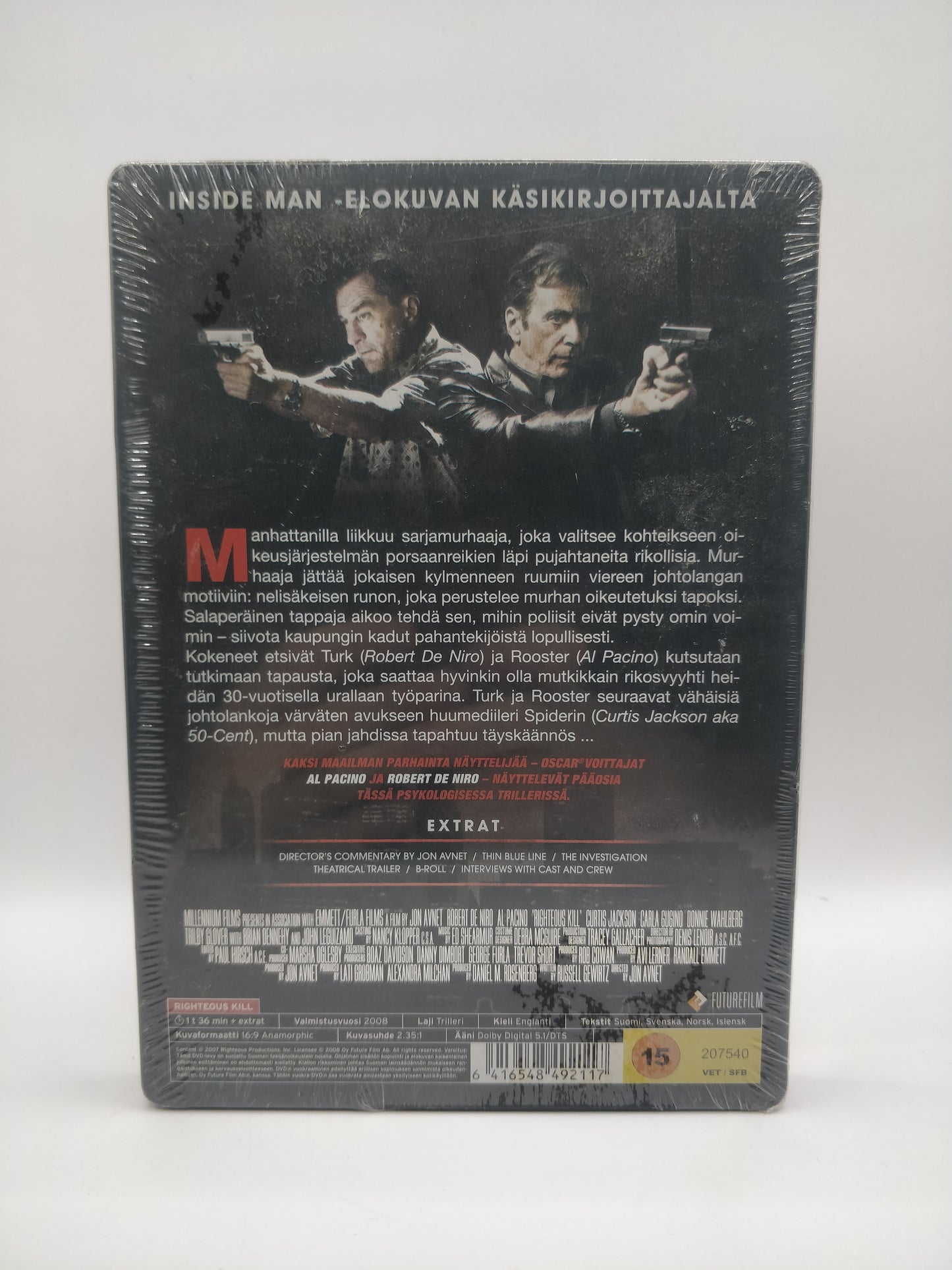 Face of Justice - Righteous Kill - Steelbook (In Original Plastics)