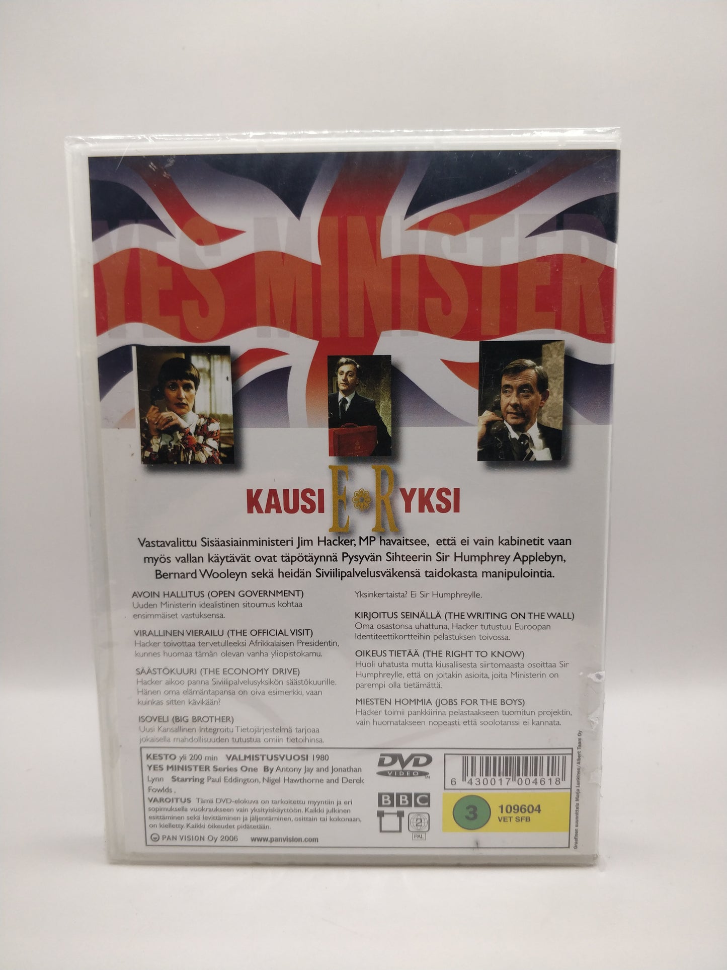 Yes minister - Kausi 1 (Alkuperäisissä muoveissa)