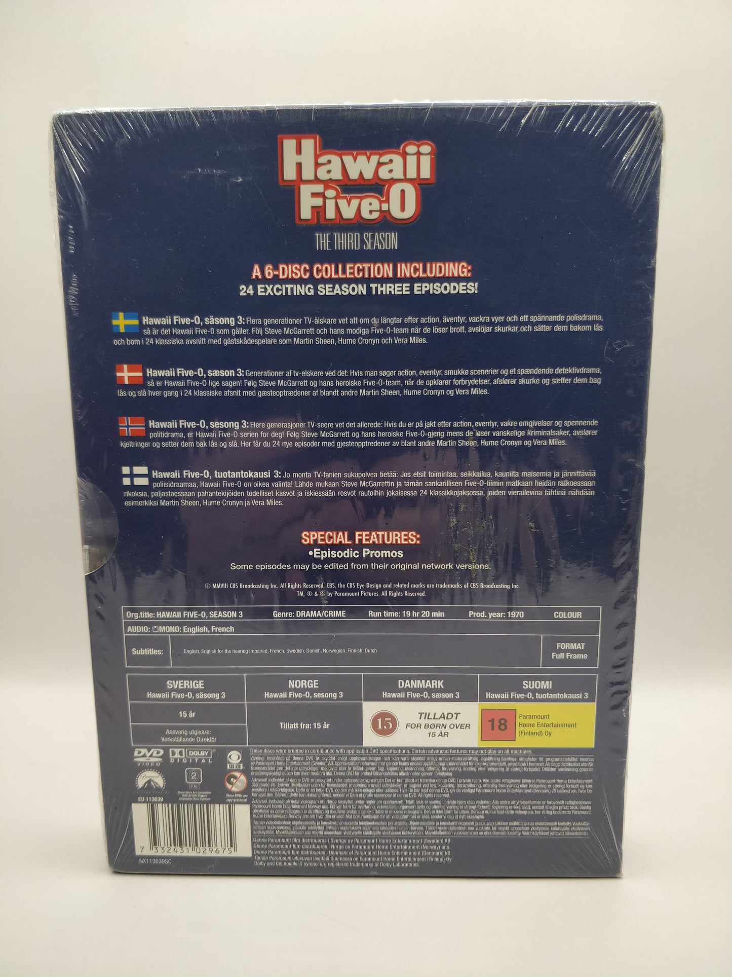 Hawaii Five-0 - Kausi 3 (Alkuperäisissä muoveissa)