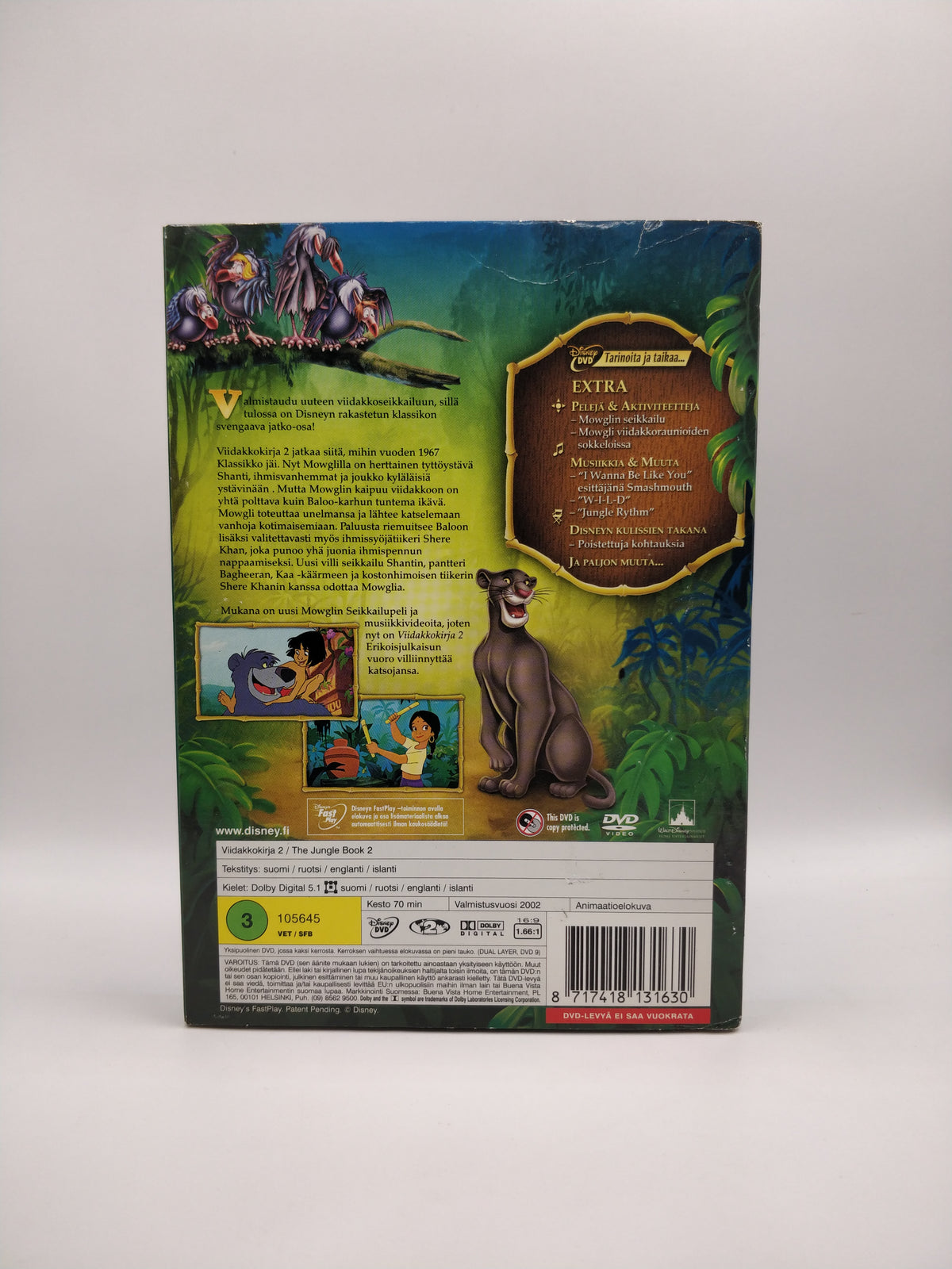 Viidakkokirja 2 / The Jungle Book 2 (Alkuperäisissä muoveissa)