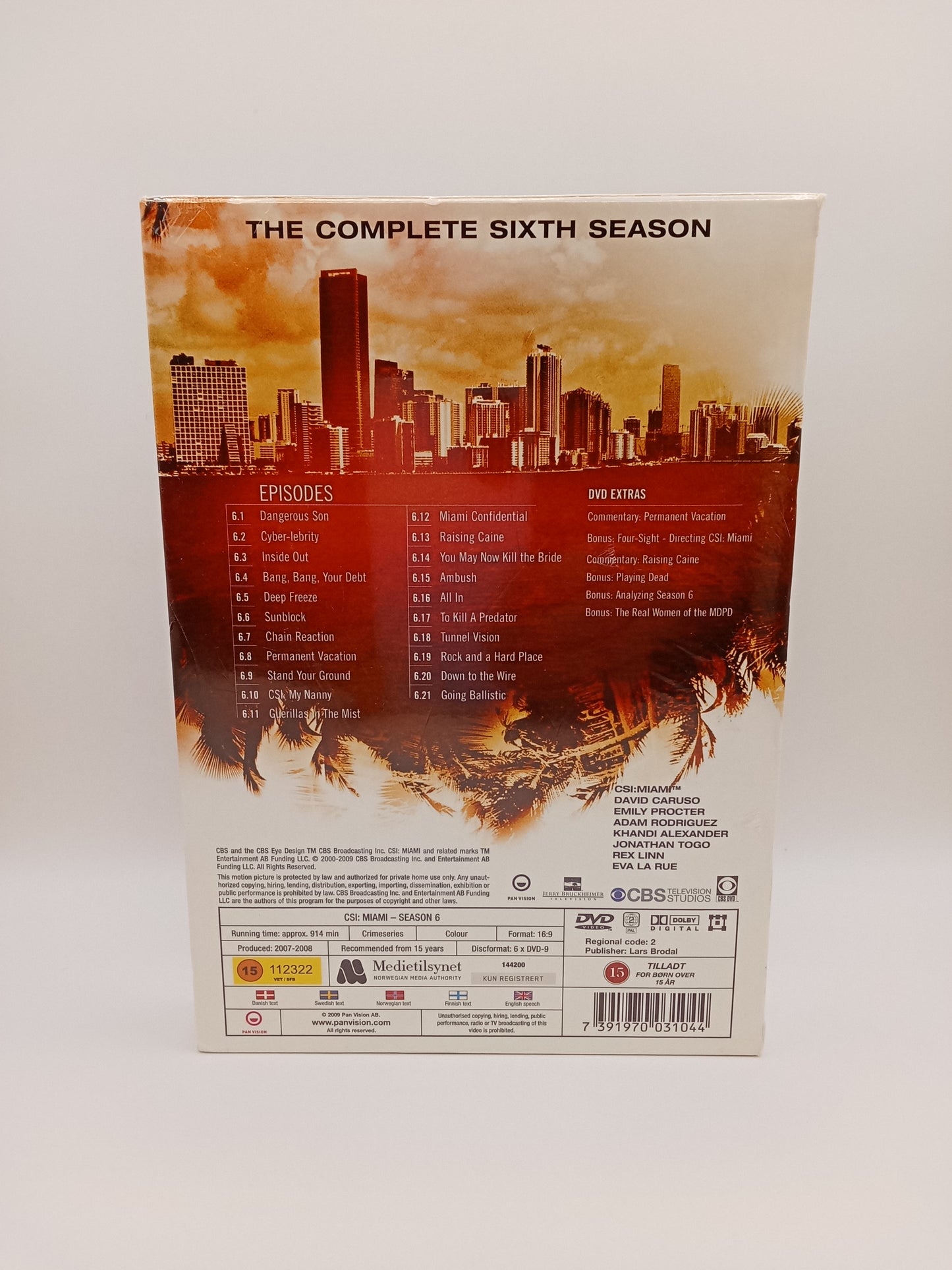 CSI: Miami - Kausi 6 (Alkuperäisissä muoveissa)