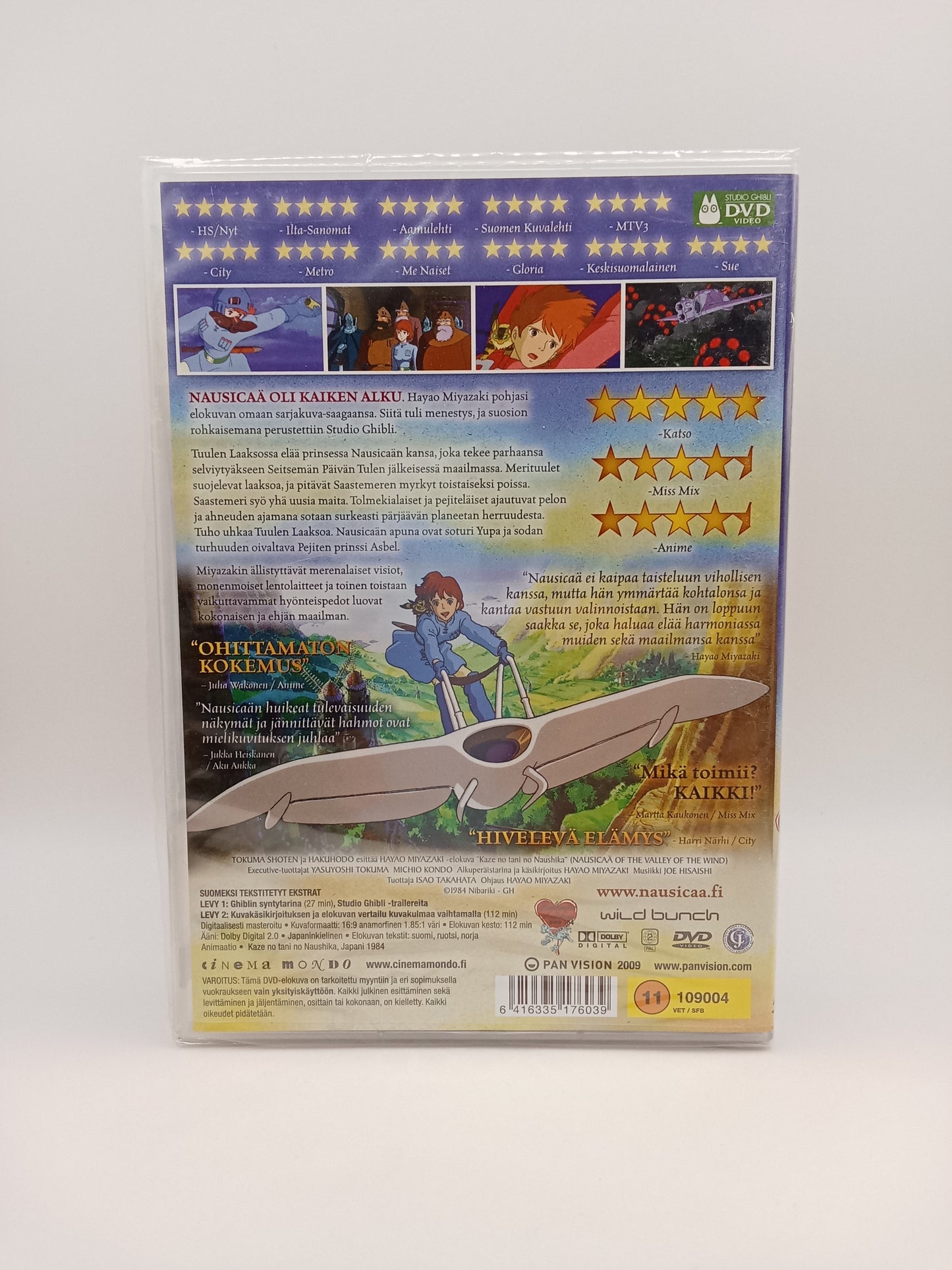 Tuulen laakson Nausicaä (Alkuperäisissä muoveissa)