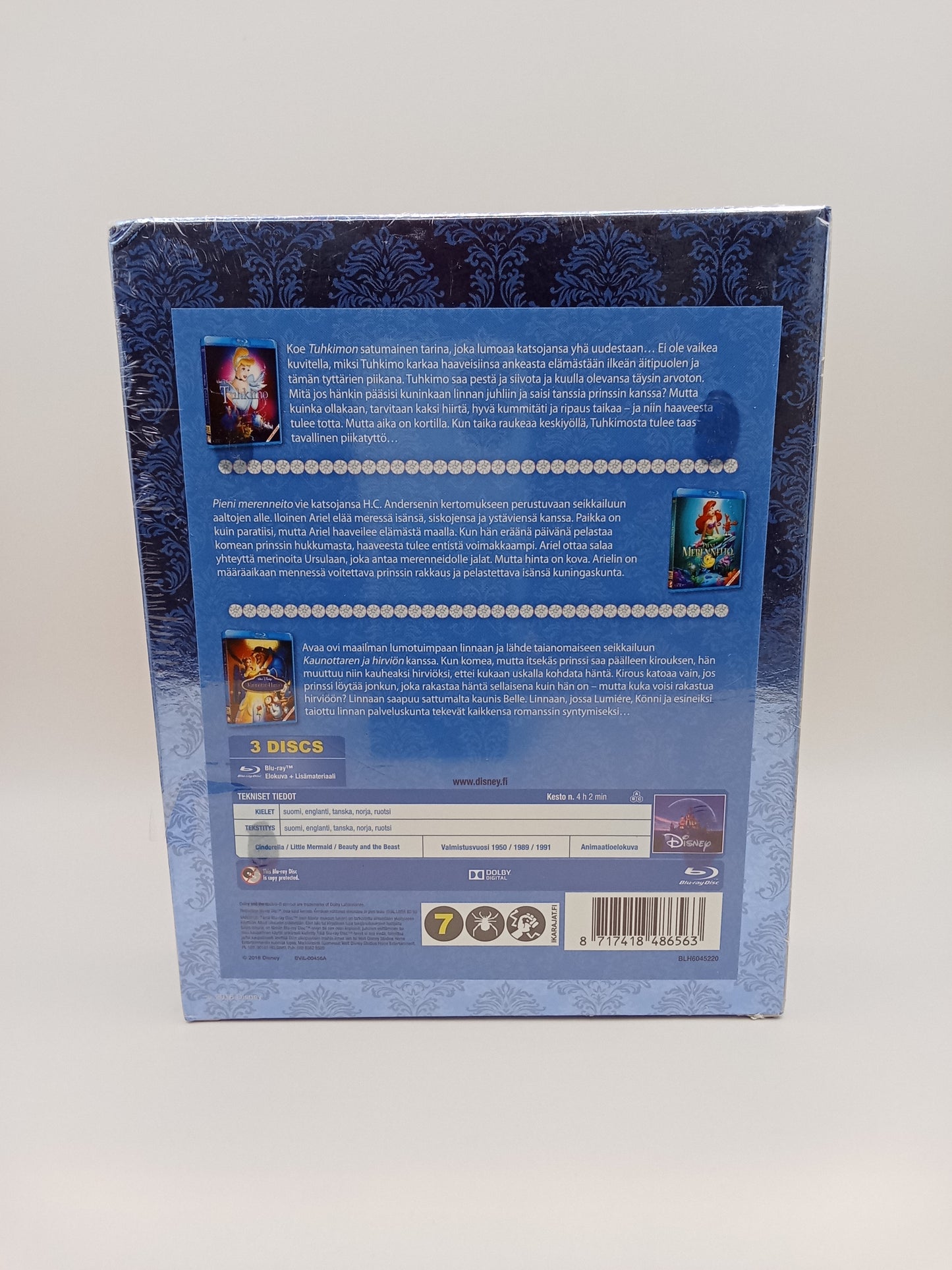 Disney - Princess - 3-Movie Collection (Alkuperäisissä muoveissa)