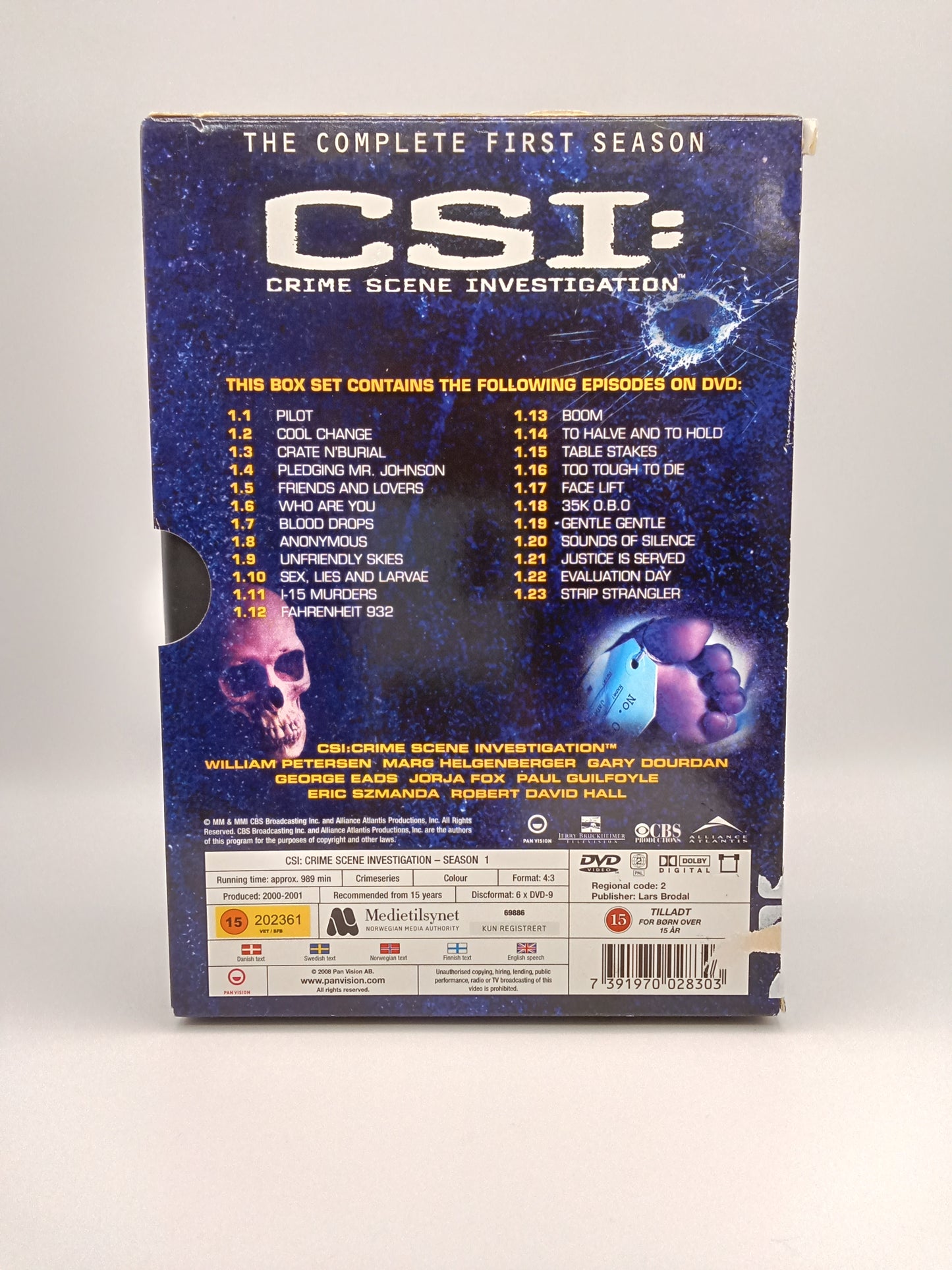 CSI: Crime Scene Investigation - Kausi 1 (Second Hand)