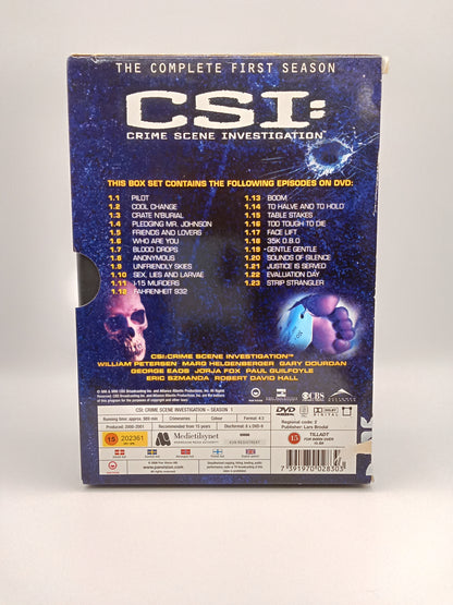 CSI: Crime Scene Investigation - Kausi 1 (Second Hand)