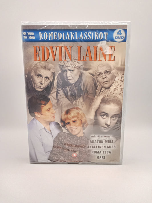 Komöödiaklassika 4 DVD-d – Edvin Laine (originaalkiles)