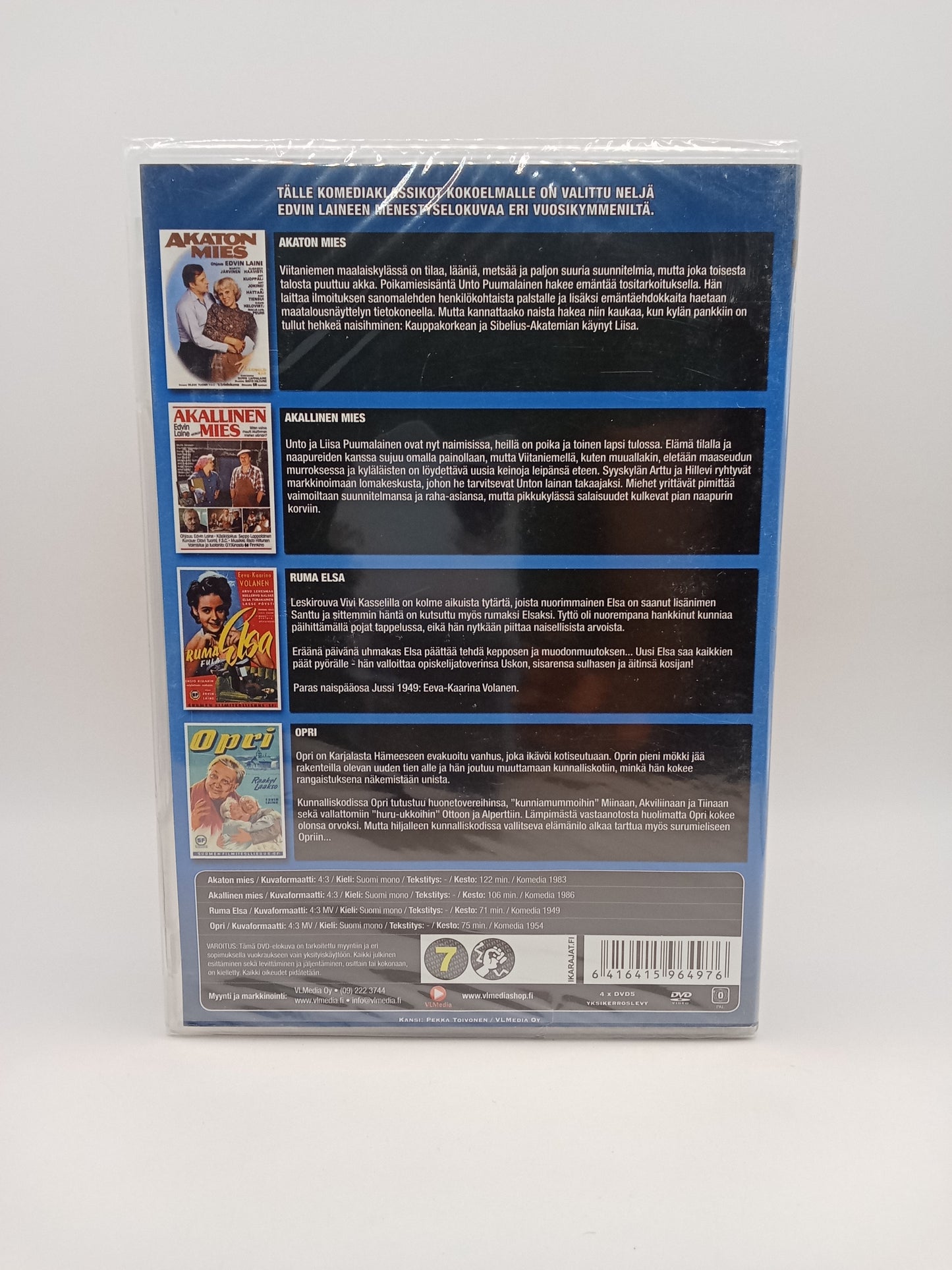 Komedieklassikere 4DVD – Edvin Laine (I originalemballasjen)