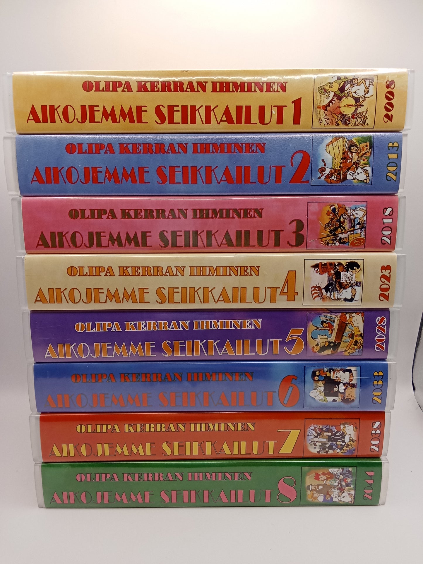 (VHS-kasetti) Olipa kerran ihminen 1-8 / Once Upon a Time... Man (VHS-kokoelma)