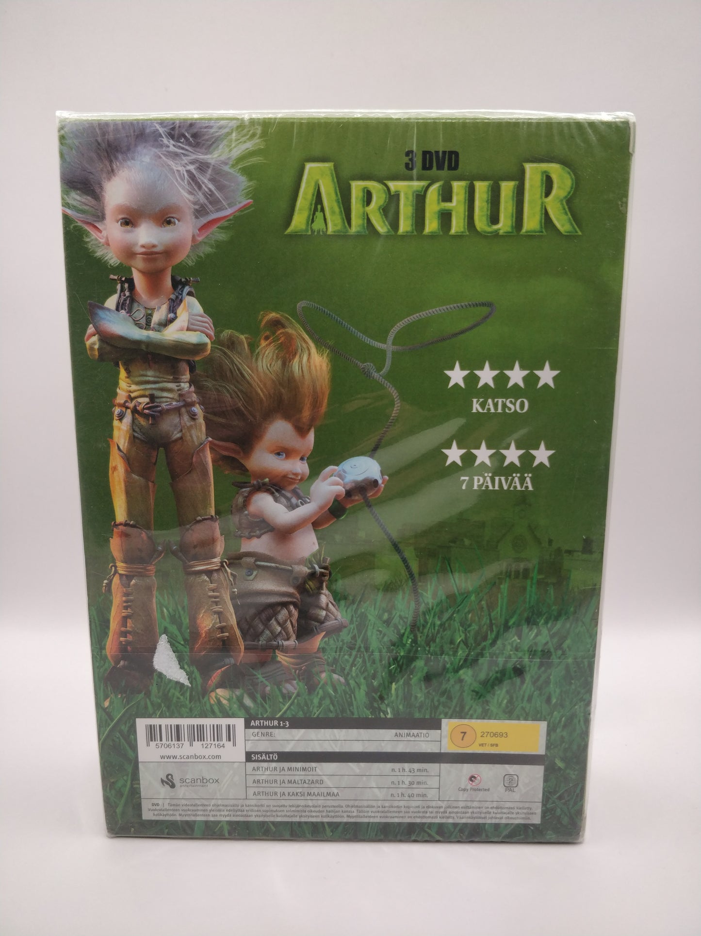 Arthur 3DVD (Alkuperäisissä muoveissa)