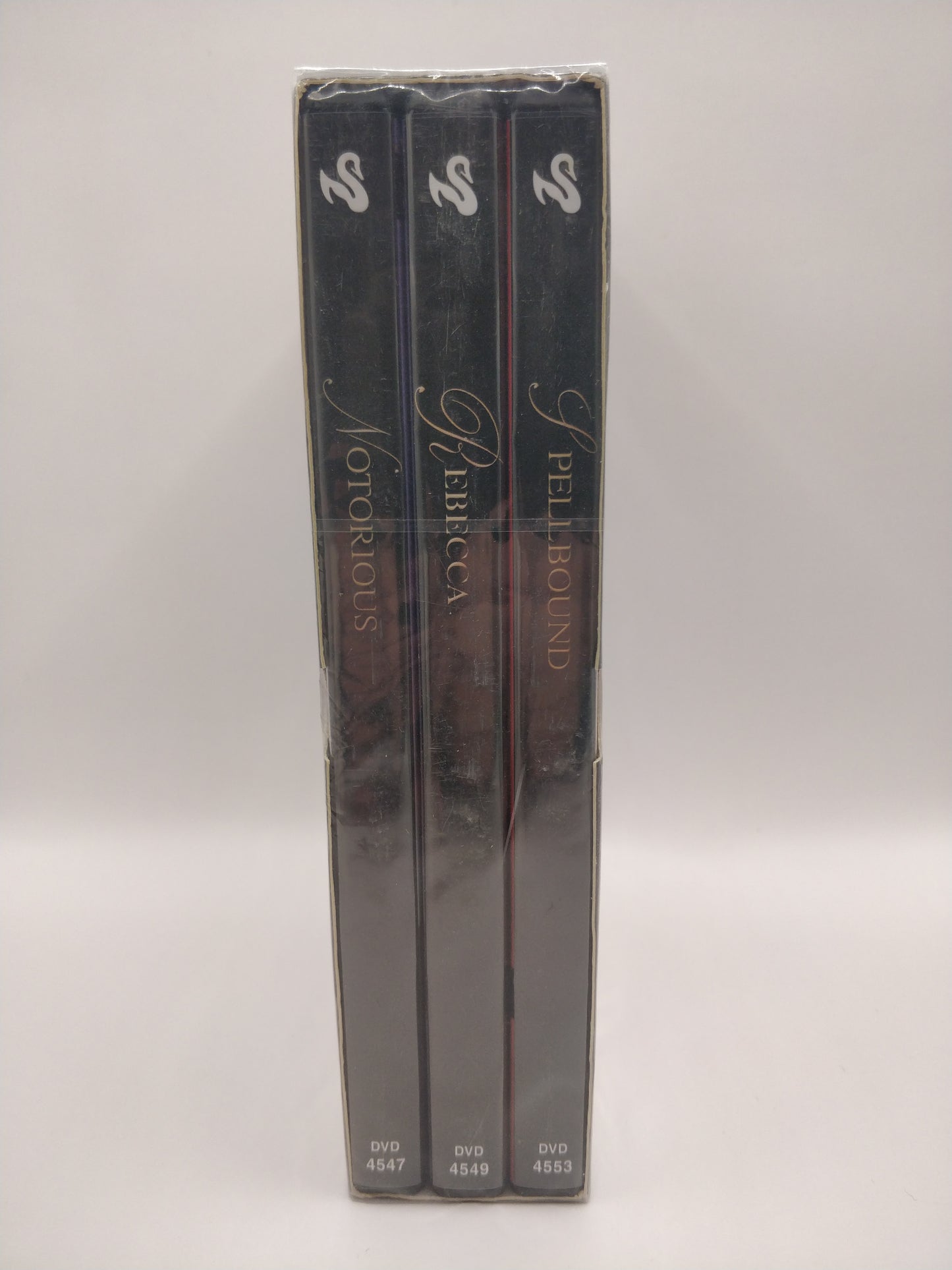 Rebecca 1940 - Spellbound 1945 - Notorious 1946 (In original plastic)