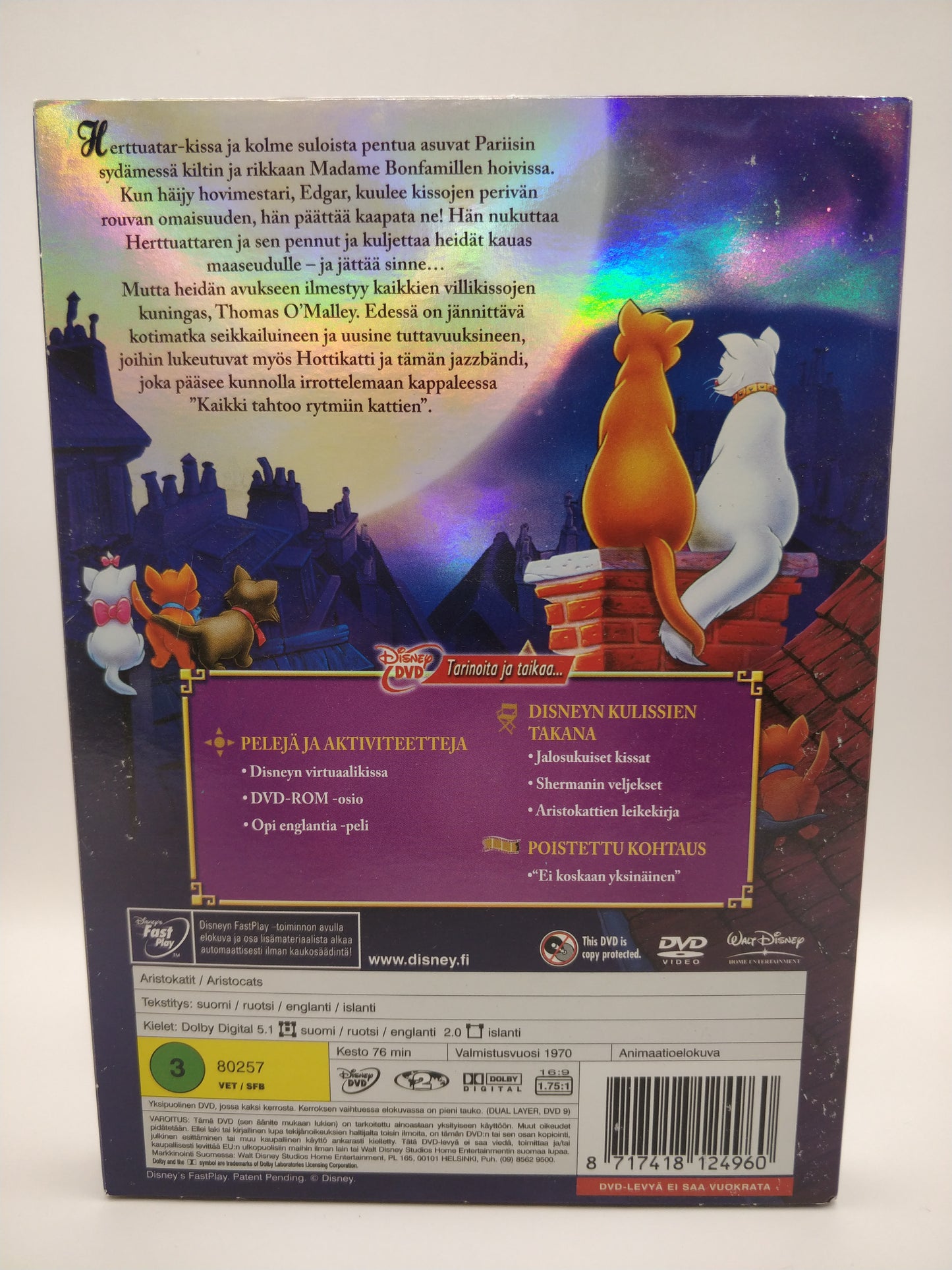 Walt Disney Klassikot - Aristokatit juhlajulkaisu (Alkuperäisissä muoveissa)