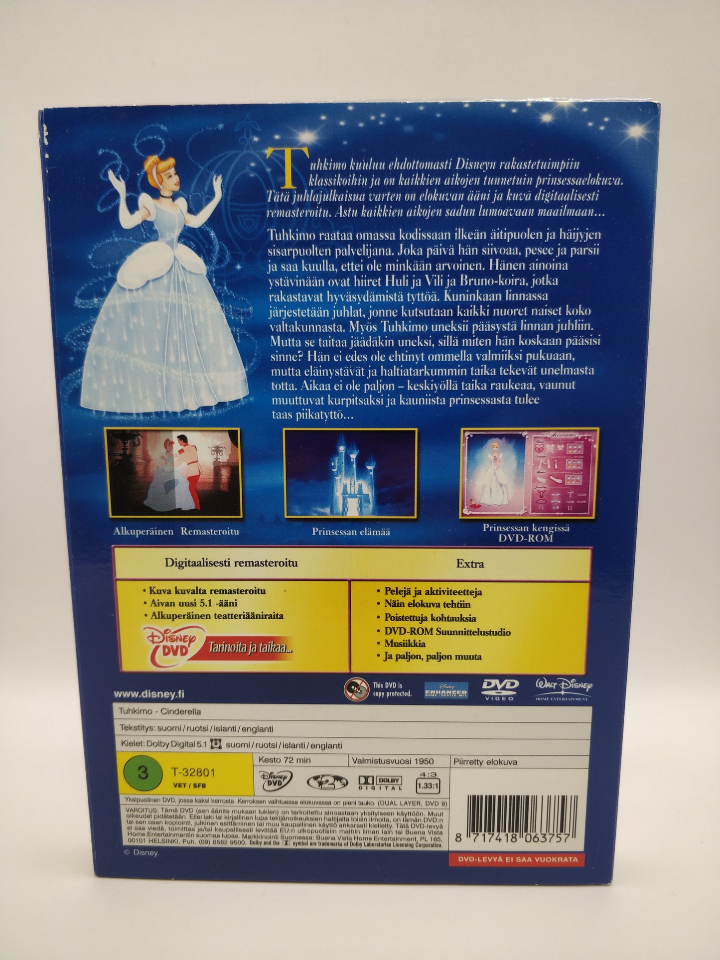 Walt Disney Klassikot - Tuhkimo (Alkuperäisissä muoveissa)