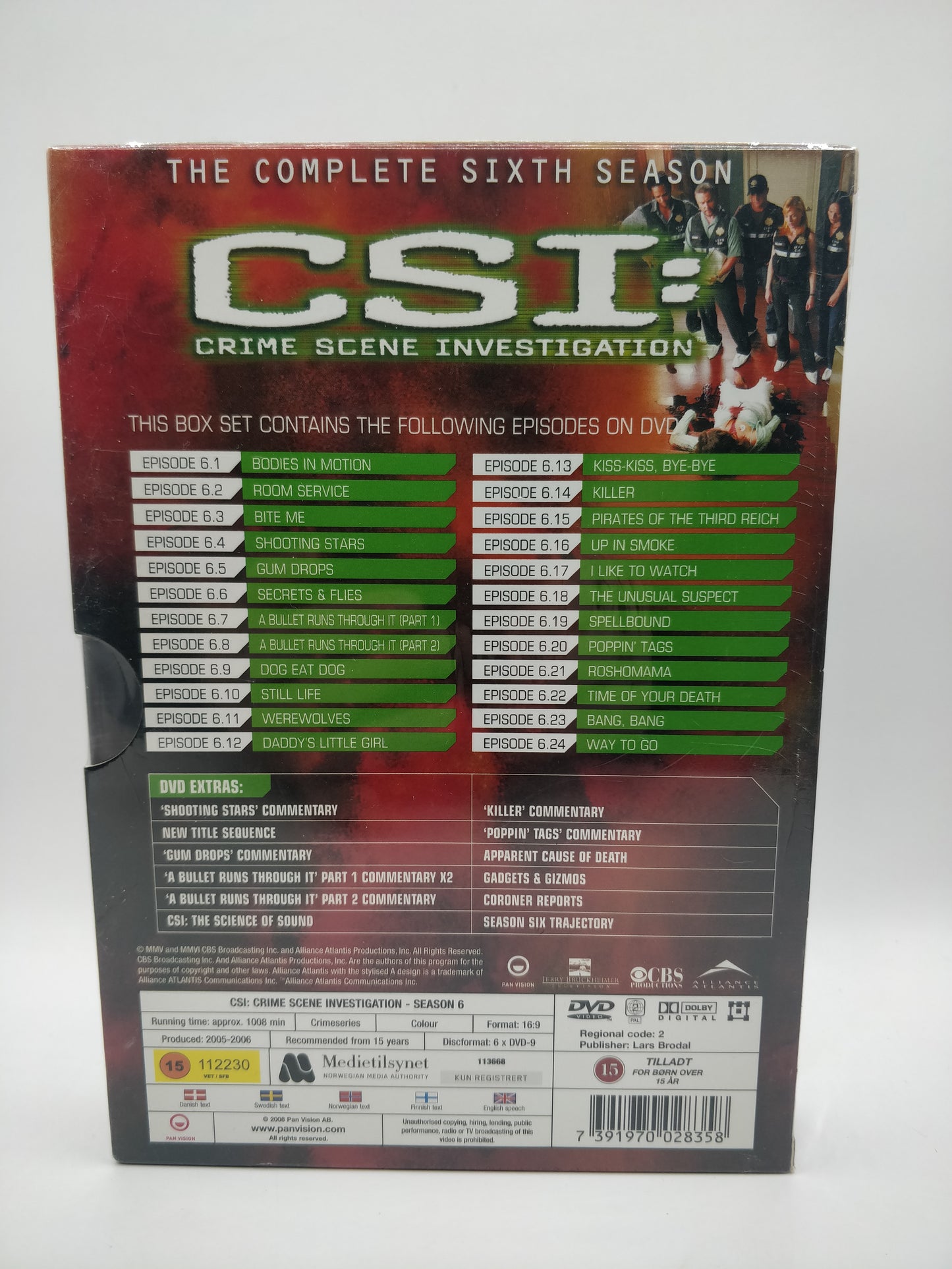 CSI - Crime Scene Investigation - Season 6 (In Original Plastics)