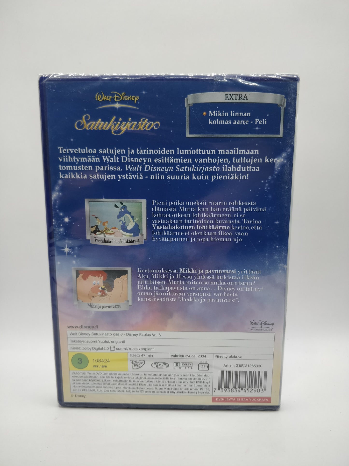 Fairy Tale Library - Part 6. The Reluctant Dragon - Mickey and the Beanstalk (In Original Plastics)