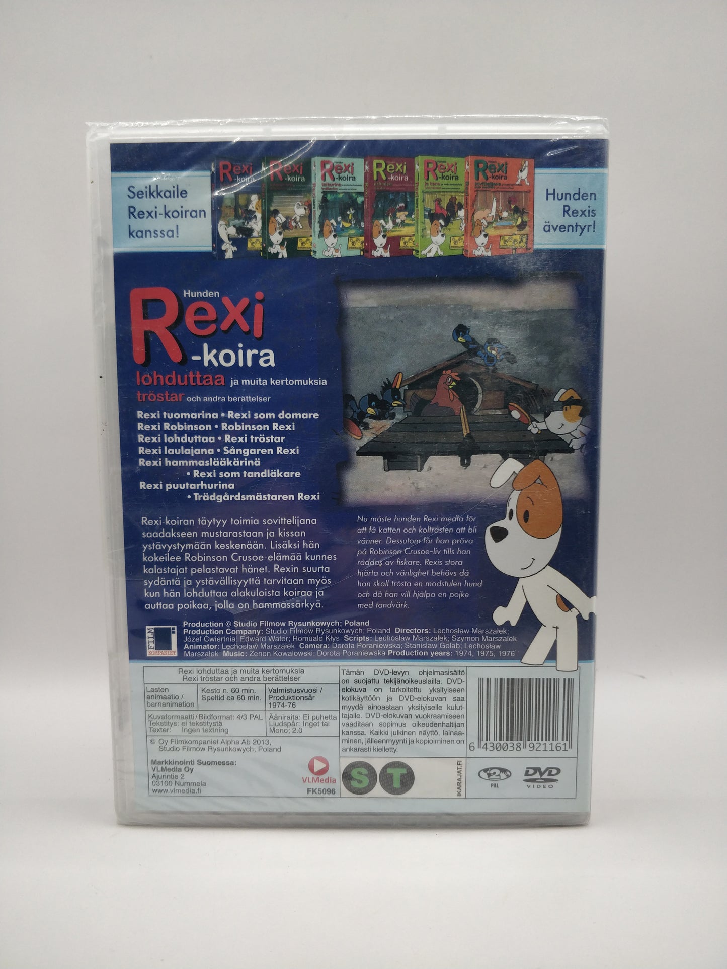 Rexi-koira (Alkuperäisissä muoveissa)