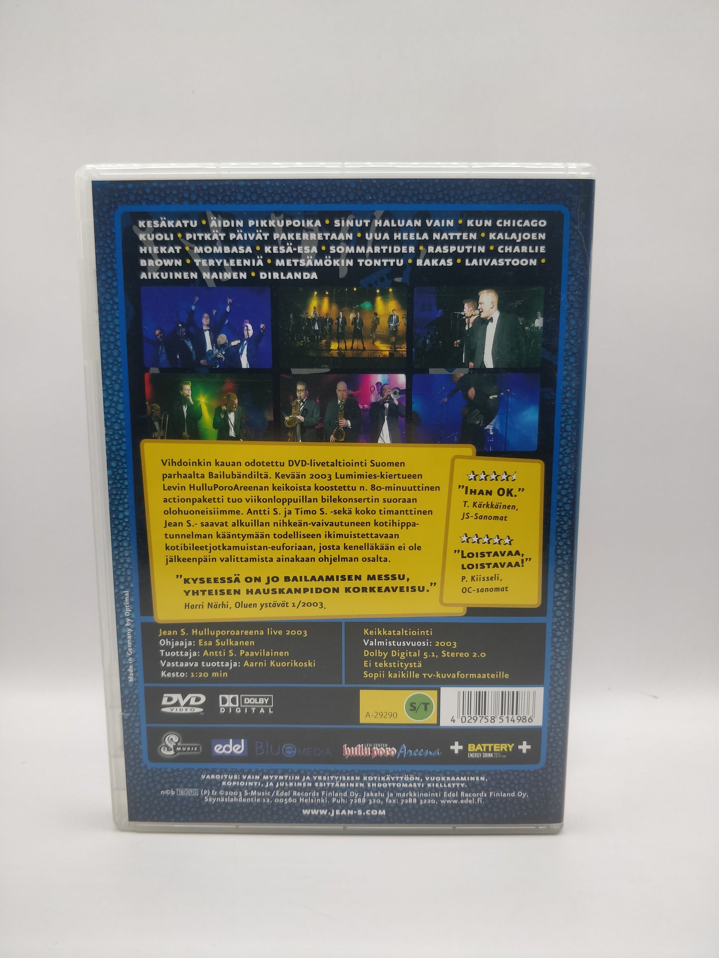 Jean S. - Hullu poro areena live 2003 (Second Hand)