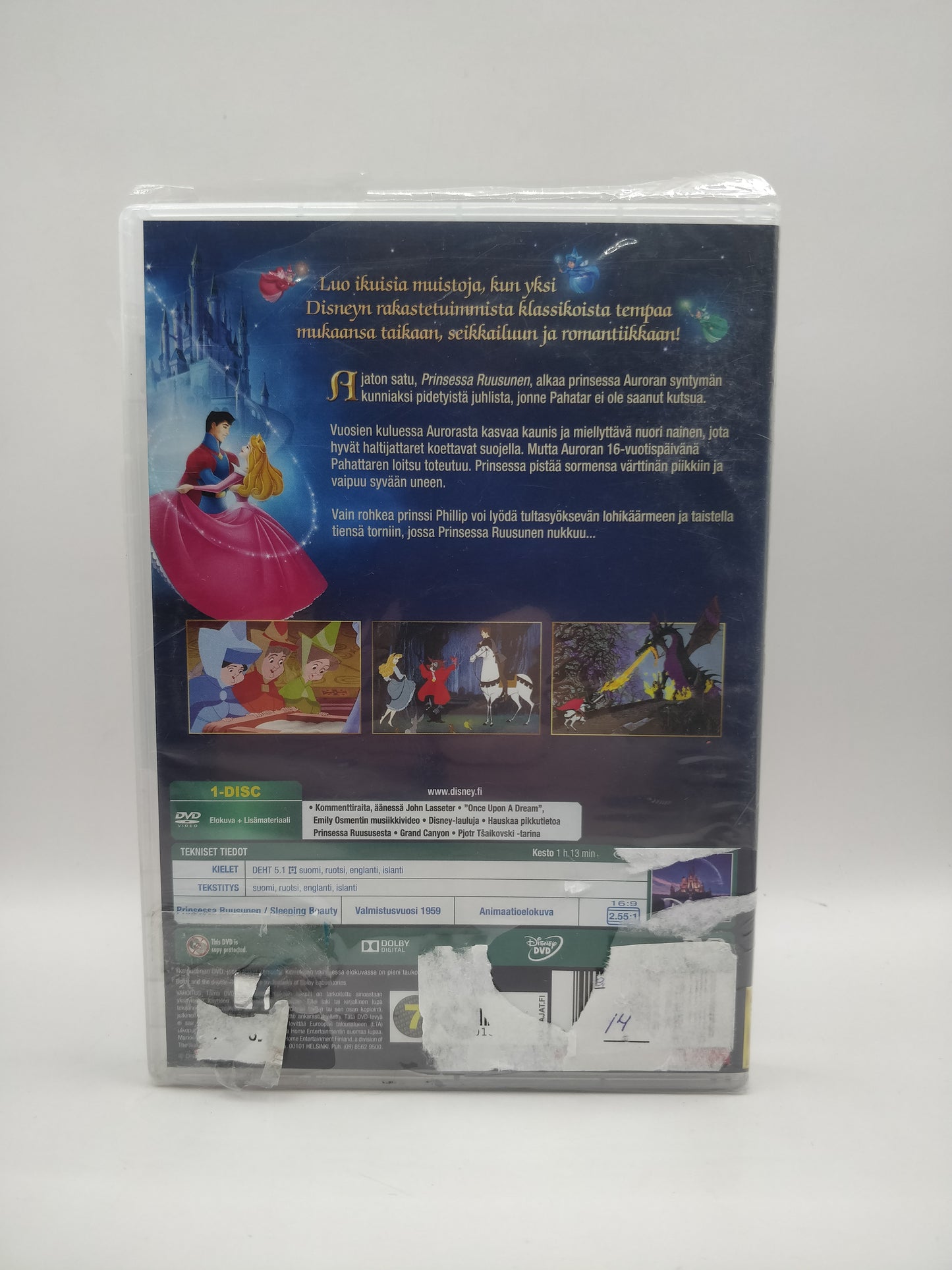 Walt Disney Klassikot - Prisnessa Ruusunen (Alkuperäisissä muoveissa)