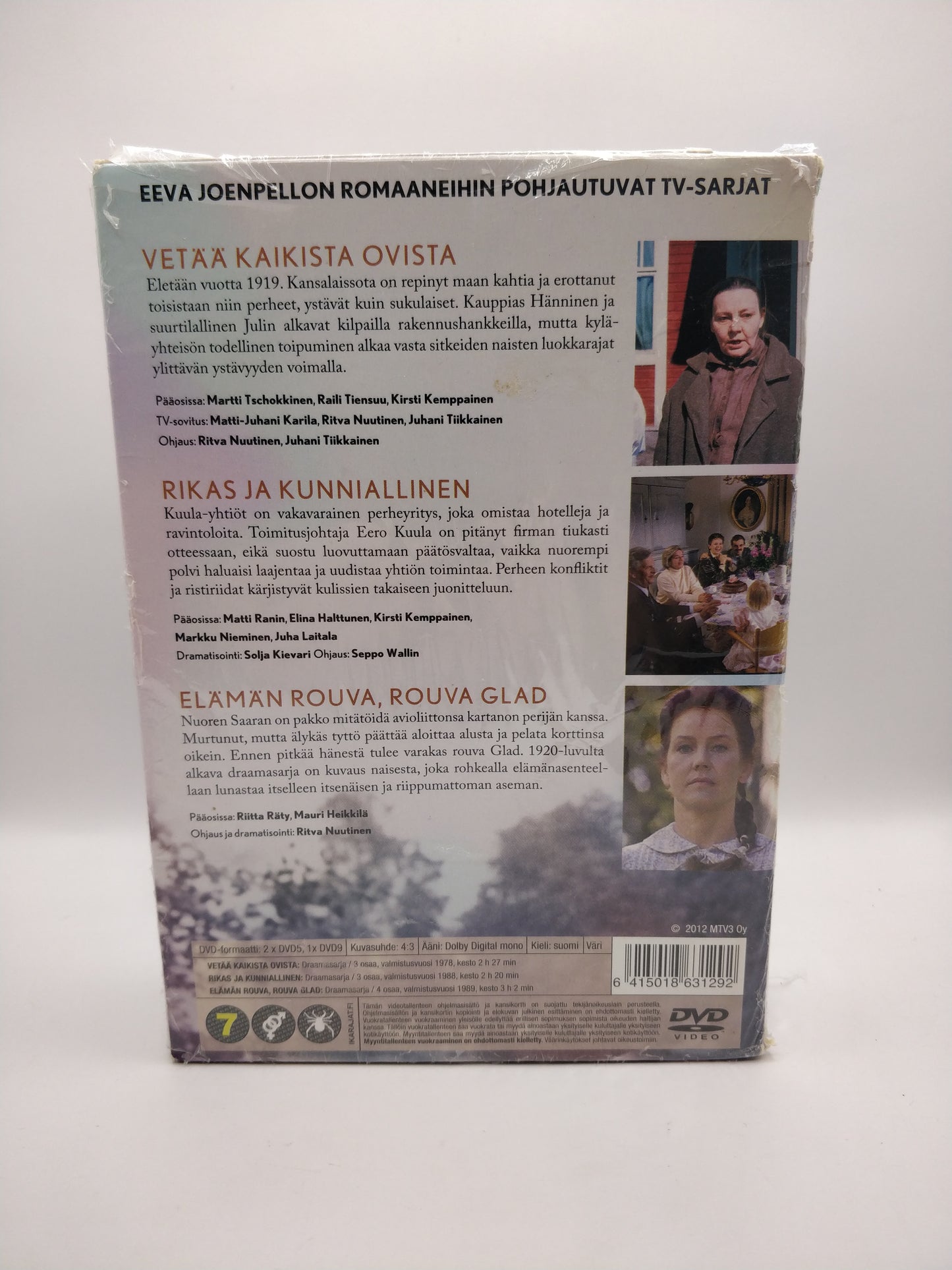 Eeva Joenpelto - 3 DVD Kokoelma (Alkuperäisissä muoveissa)