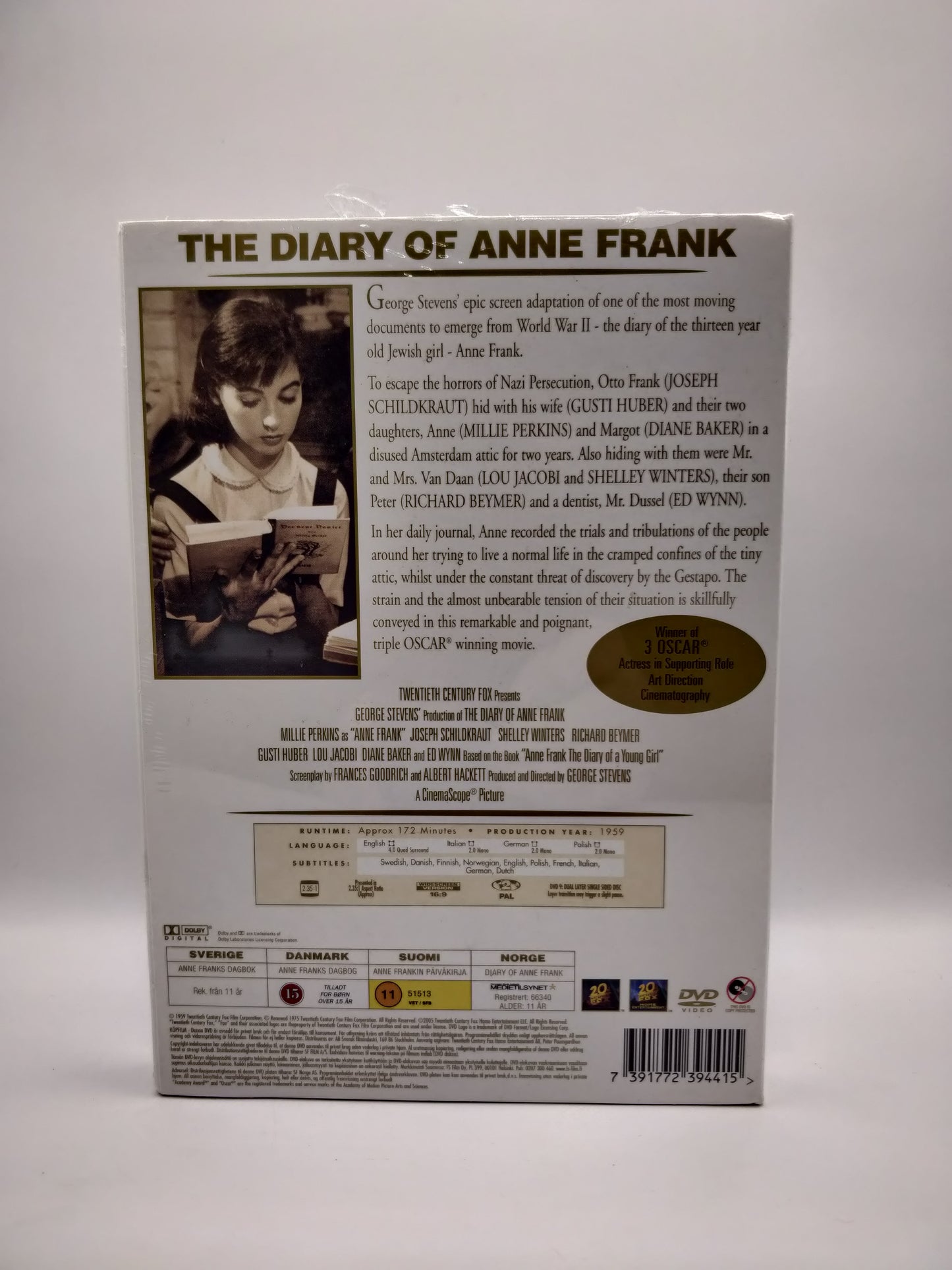 The diary of Anne Frank (Alkuperäisissä muoveissa)