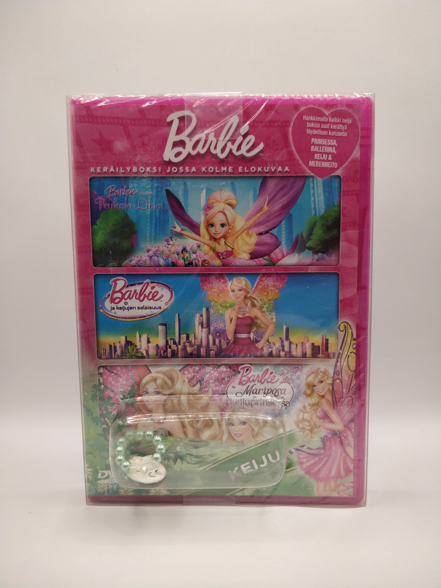Barbie 3 elokuvan boxi + koru (Alkuperäisissä muoveissa)