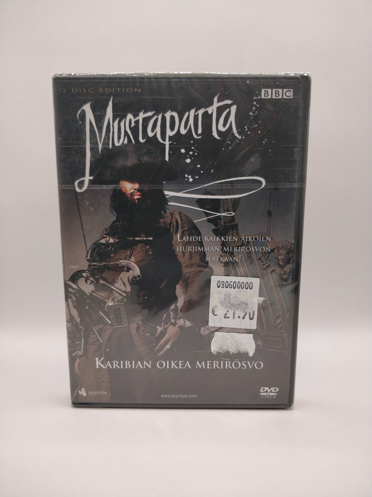 Mustaparta - Karibian oikea merirosvo (Alkuperäisissä muoveissa)