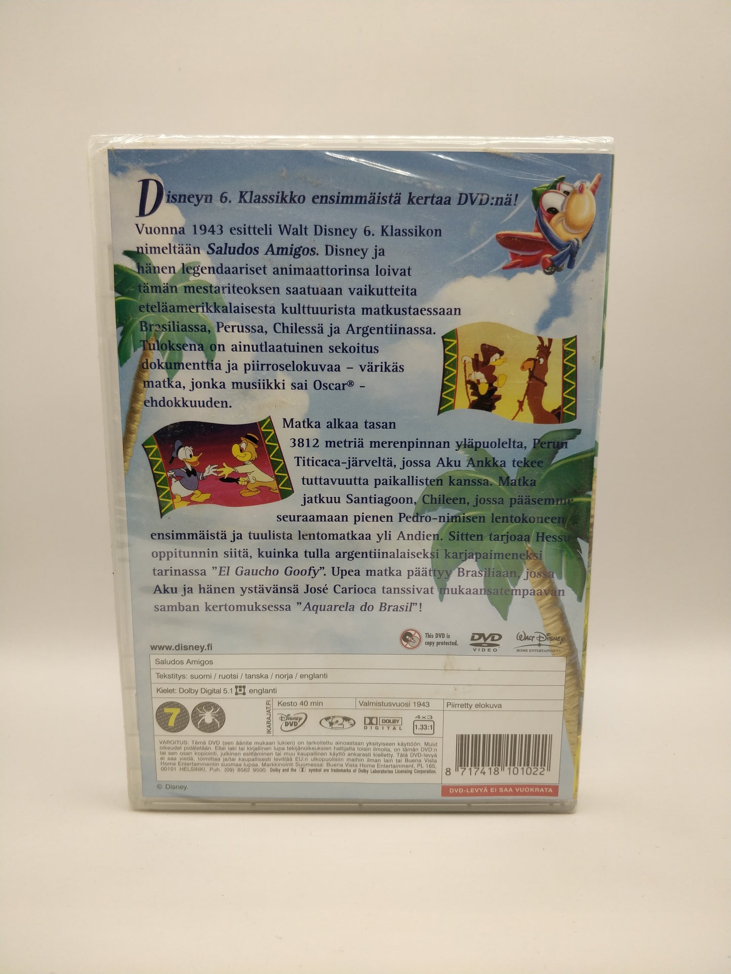 Walt Disney Klassikot: Saludos Amigos (Alkuperäisissä muoveissa)