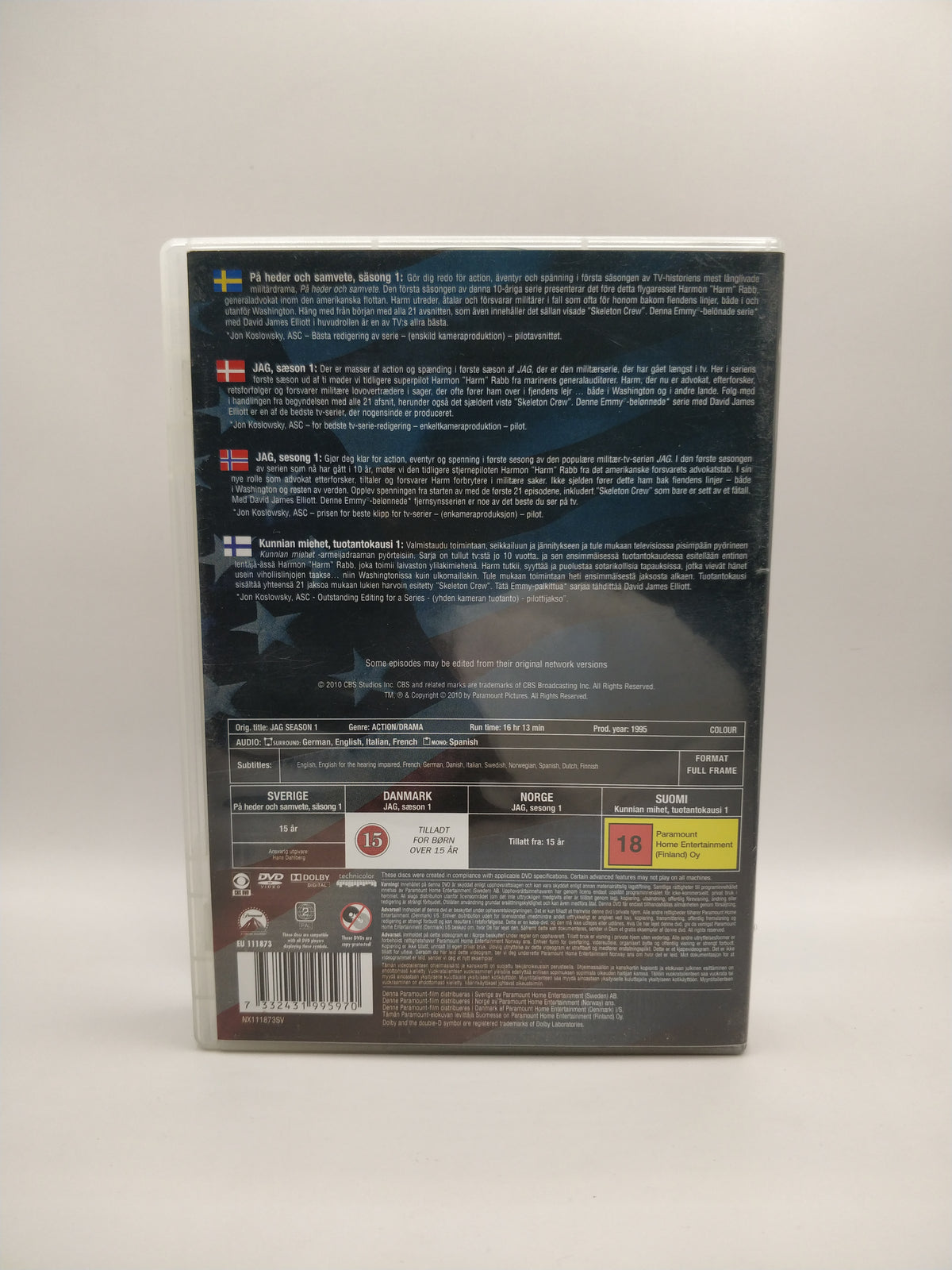 J.A.G. Kunnian miehet – Kausi 1 / J.A.G. Season 1 (Second Hand)