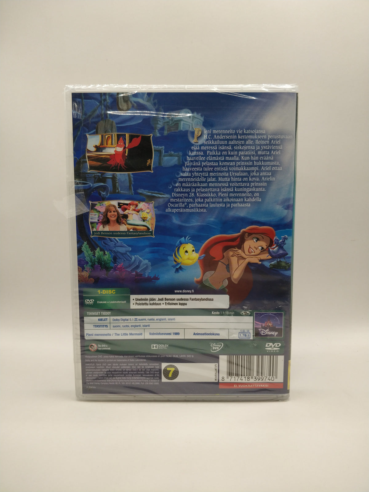 Pieni merenneito / The Little Mermaid (Alkuperäisissä muoveissa)